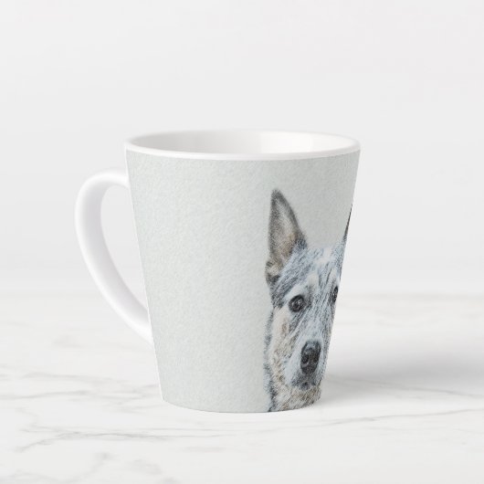 Australian Cattle Dog - Cute Original Dog Art Latte Mok (Linkerhoek)