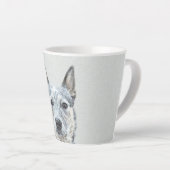 Australian Cattle Dog - Cute Original Dog Art Latte Mok (Rechterhoek)