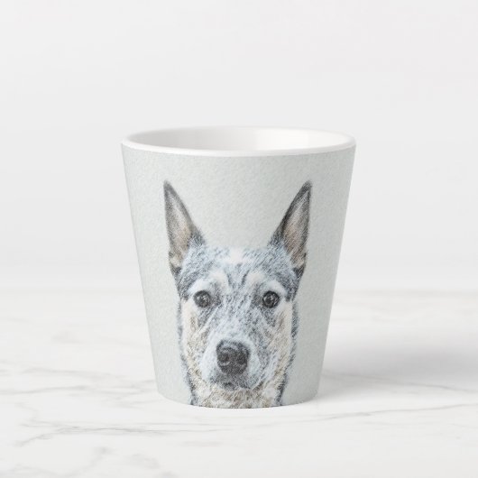 Australian Cattle Dog - Cute Original Dog Art Latte Mok (Voorkant)