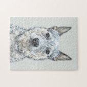 Australian Cattle Dog - Cute Original Dog Art Legpuzzel (Horizontaal)