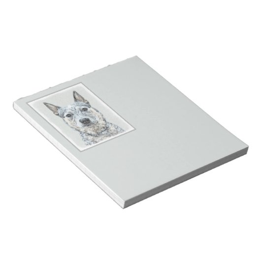 Australian Cattle Dog - Cute Original Dog Art Notitieblok (Schuin)