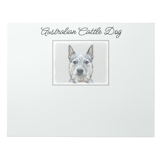 Australian Cattle Dog - Cute Original Dog Art Notitieblok (Voorkant)