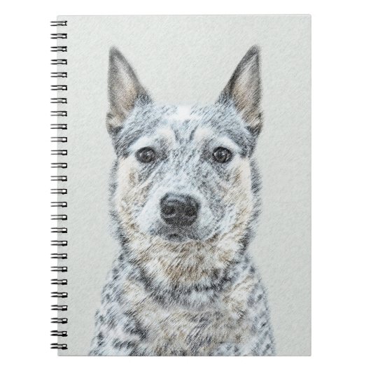 Australian Cattle Dog - Cute Original Dog Art Notitieboek (Voorkant)