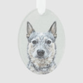 Australian Cattle Dog - Cute Original Dog Art Ornament (voorkant)