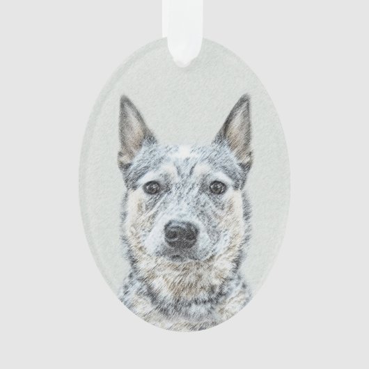 Australian Cattle Dog - Cute Original Dog Art Ornament (voorkant)