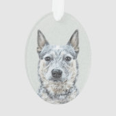 Australian Cattle Dog - Cute Original Dog Art Ornament (achterkant)