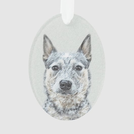 Australian Cattle Dog - Cute Original Dog Art Ornament (achterkant)