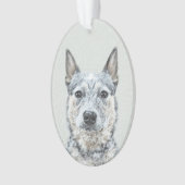 Australian Cattle Dog - Cute Original Dog Art Ornament (voorkant)