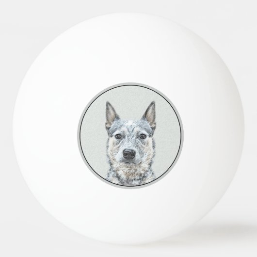 Australian Cattle Dog - Cute Original Dog Art Pingpongbal (Voorkant)
