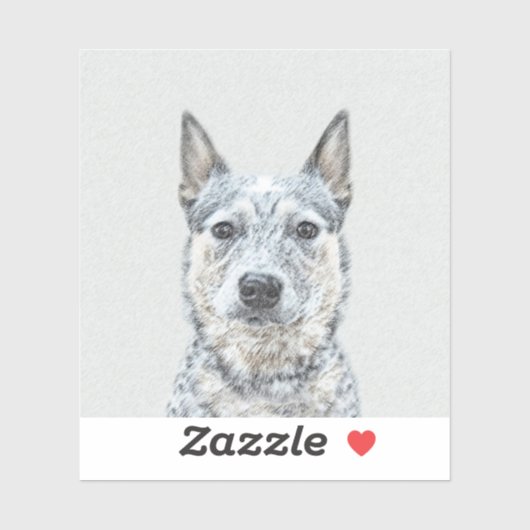 Australian Cattle Dog - Cute Original Dog Art Sticker (Vel)