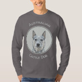 Australian Cattle Dog - Cute Original Dog Art T-shirt (Voorkant)