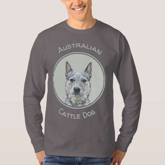 Australian Cattle Dog - Cute Original Dog Art T-shirt (Voorkant)