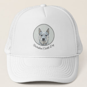 Australian Cattle Dog - Cute Original Dog Art Trucker Pet