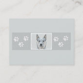 Australian Cattle Dog - Cute Original Dog Art Visitekaartje (Achterkant)