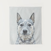 Australian Cattle Dog - Cute Original Dog Art Wandkleed (Voorkant)