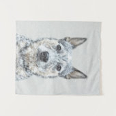 Australian Cattle Dog - Cute Original Dog Art Wandkleed (Voorkant (horizontaal))