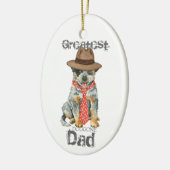 Australian Cattle Dog Dad Ceramic Ornament (Links)