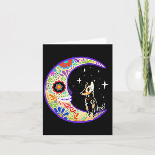 Australian Cattle Dog Dia De Los Muertos Kaart