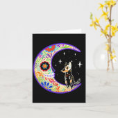 Australian Cattle Dog Dia De Los Muertos Kaart (Gele Bloem)