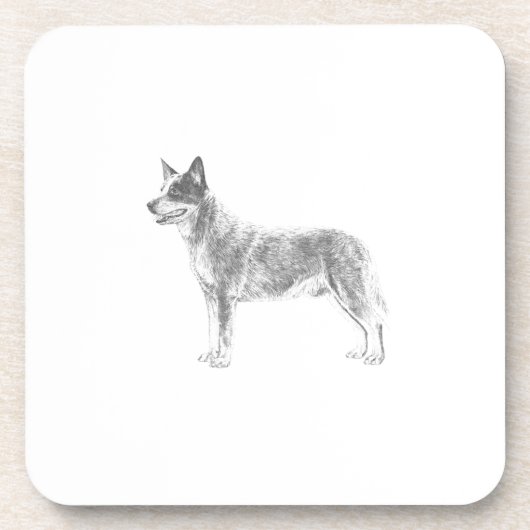 Australian Cattle Dog Drankjes Onderzetter (Voorkant)