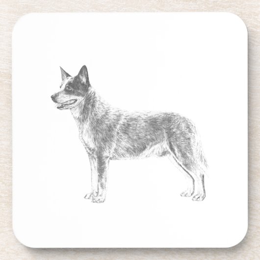Australian Cattle Dog Drankjes Onderzetter (Voorkant)