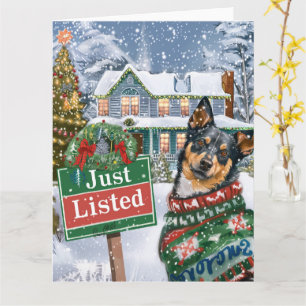 Australian Cattle Dog Feestelijke makelaar Kerstmi Kaart
