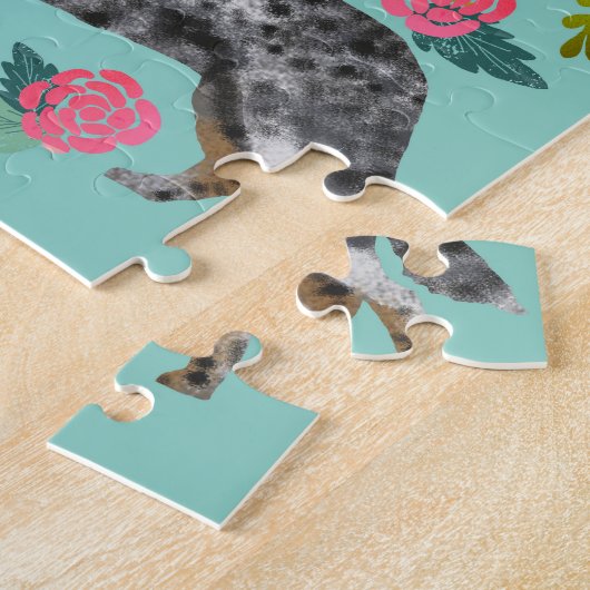 Australian Cattle Dog Florals Legpuzzel (Zijkant)