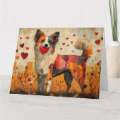 Australian Cattle Dog Folk-Art met hart en ziel Kaart (Voorkant)