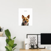 Australian Cattle Dog gepersonaliseerde print (Thuiskantoor)