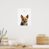 Australian Cattle Dog gepersonaliseerde print (Keuken)