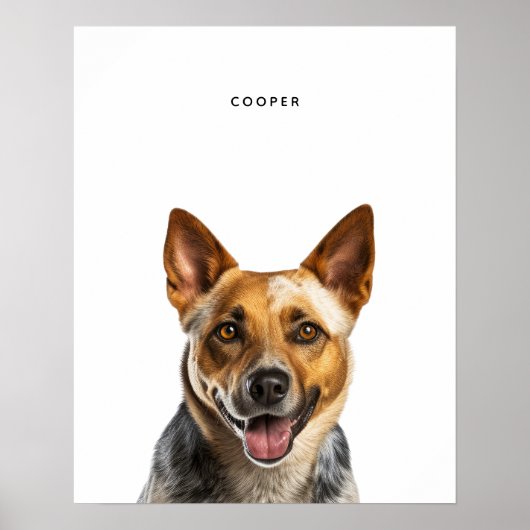 Australian Cattle Dog gepersonaliseerde print (Voorkant)