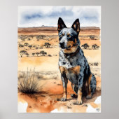 Australian Cattle Dog - Hond Art Print (Voorkant)