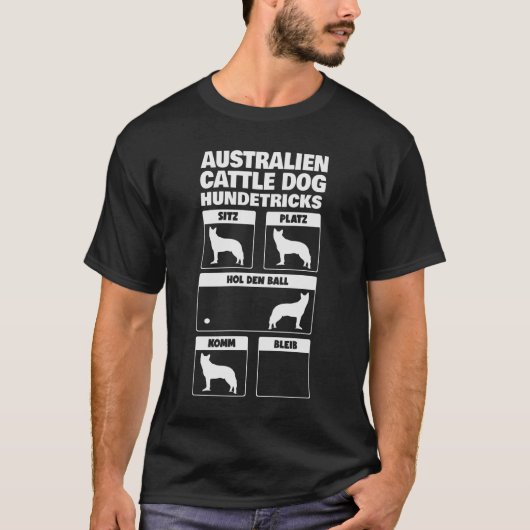 Australian Cattle Dog Hundetricks Geschenk T-shirt (Voorkant)
