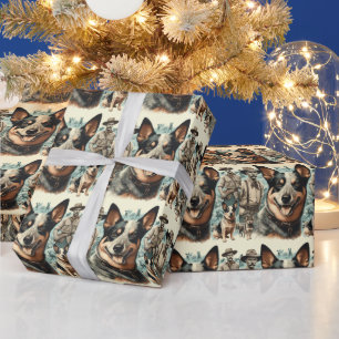  Australian Cattle Dog Illustratie Cadeaupapier