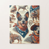  Australian Cattle Dog Illustratie Legpuzzel (Verticaal)