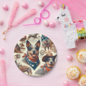  Australian Cattle Dog Illustratie Papieren Bordje (Feest)