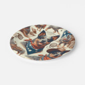  Australian Cattle Dog Illustratie Papieren Bordje (Gekanteld)