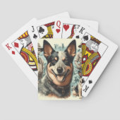  Australian Cattle Dog Illustratie Pokerkaarten (Achterkant)