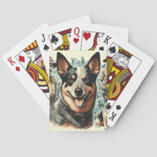  Australian Cattle Dog Illustratie Pokerkaarten