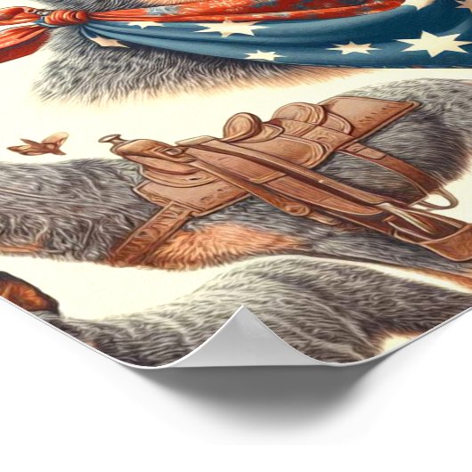  Australian Cattle Dog Illustratie Poster (Hoek)