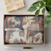  Australian Cattle Dog Illustratie Tissuepapier (Geschenk)