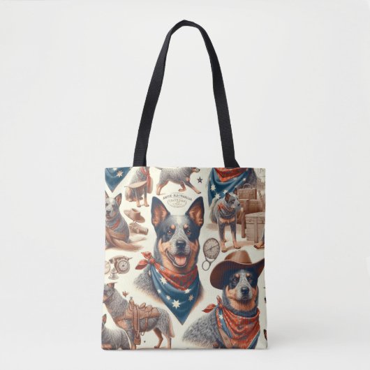  Australian Cattle Dog Illustratie Tote Bag (Voorkant)