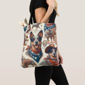  Australian Cattle Dog Illustratie Tote Bag (Dichtbij)