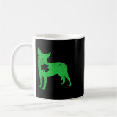 Australian Cattle Dog Irish Clover St Patrick Day Koffiemok (Links)