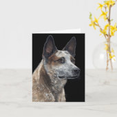 Australian Cattle Dog Kaart - "Jack" (Gele Bloem)