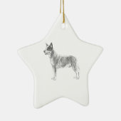 Australian Cattle Dog Keramisch Ornament (Rechts)