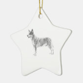 Australian Cattle Dog Keramisch Ornament (Links)