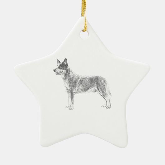 Australian Cattle Dog Keramisch Ornament (Achterkant)