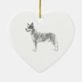 Australian Cattle Dog Keramisch Ornament (Achterkant)