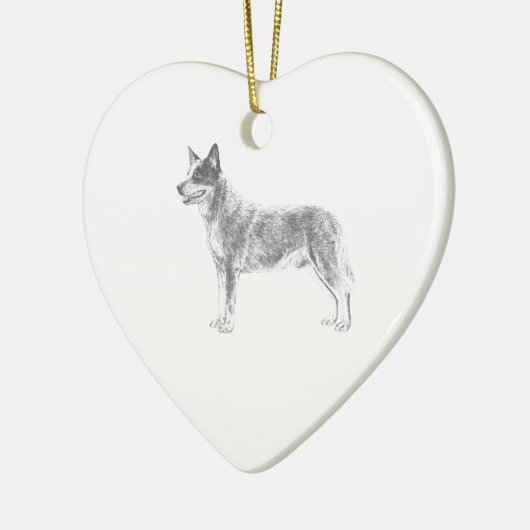 Australian Cattle Dog Keramisch Ornament (Links)